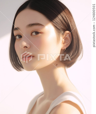 美麗肌膚的美女“AI生成圖像” 美麗肌膚的美女“AI生成圖像” 124800501