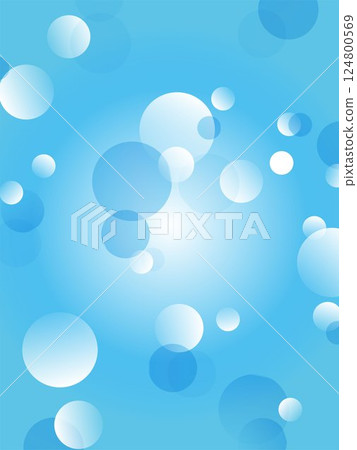清爽的圓點圖案背景素材_淺藍色 124800569