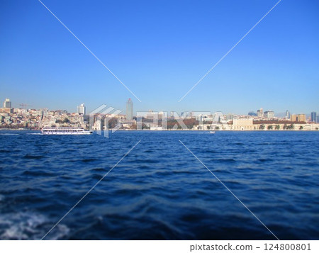 Türkiye, Istanbul, Bosphorus, diorama style Türkiye, Istanbul, Bosphorus, diorama style 124800801