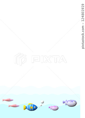 Sea creature background M-2 124801919