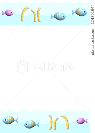 Sea creature background O-3 Sea creature background O-3 124801944
