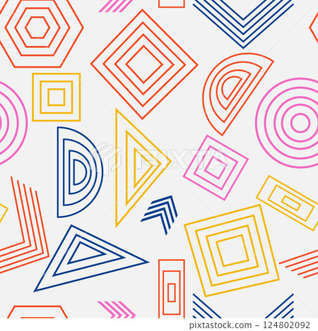 Seamless abstract geometric pattern. Vector Illustration. Seamless abstract geometric pattern. Vector Illustration. 124802092