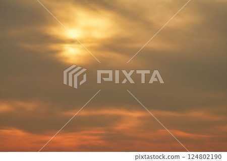 Clouds dyed in sunset 124802190