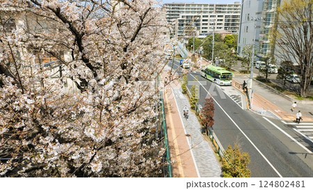 Scenery in front of Nishidai Station on the Toei Mita Line 1 Scenery in front of Nishidai Station on the Toei Mita Line 1 124802481