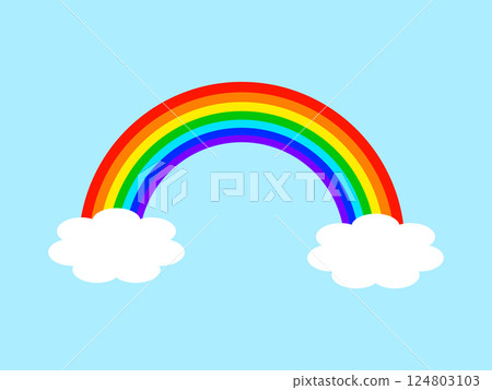 Rainbow and clouds Rainbow and clouds 124803103