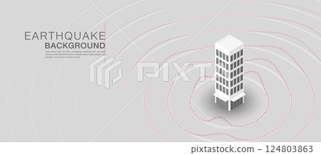 Earthquake Design with Waves and Building 124803863