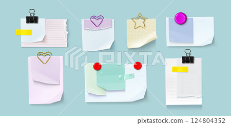 Paper note sticker collection 124804352