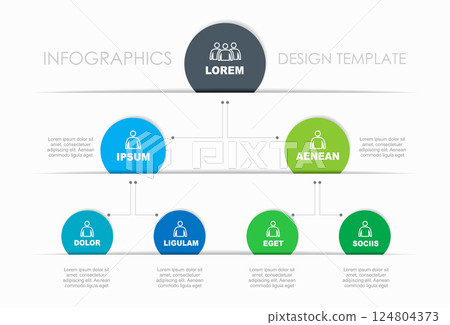 Infographic design template with place for your data. Vector illustration. 124804373