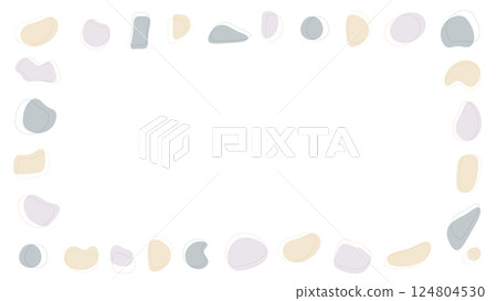 Natural fluid shape title frame 124804530