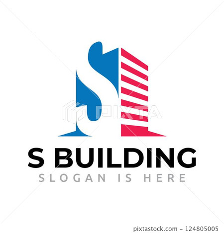 S Letter Office Business Company Building City Logo Template 124805005