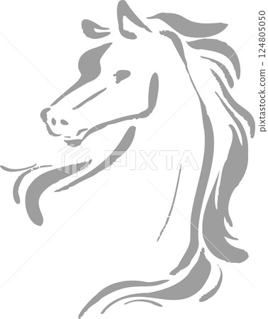 New Year 2026 New Year's card 2026 Year of the Horse Year of the Horse Sumi-e Ink painting Japanese painting Hand-drawn Watercolor Illustration New Year 2026 New Year's card 2026 Year of the Horse Year of the Horse Sumi-e Ink painting Japanese painting Hand-drawn Watercolor Illustration 124805050
