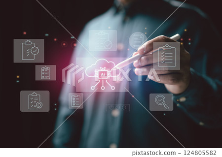 Integrating AI with cloud-based task management for smarter workflows. 124805582