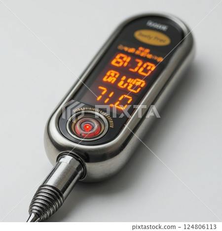 Digital food thermometer with lcd display for accurate cooking and grilling 124806113