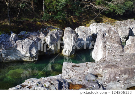 奧山井：猿飛仙坪峽谷的猿飛坑窪 124806133
