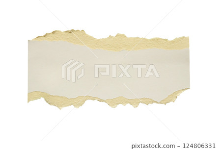 piece of gray paper tear isolated on white background 124806331