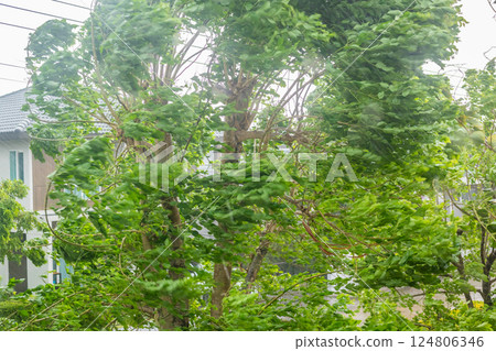 storm with heavy rain and strong winds storm with heavy rain and strong winds 124806346
