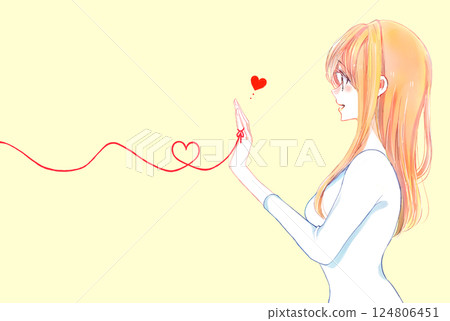 The woman who tied the red thread of fate side The woman who tied the red thread of fate side 124806451