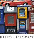 A colorful newsstand in Toronto 124806475