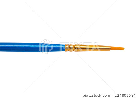 artistic paint brush isolated on white background 124806584