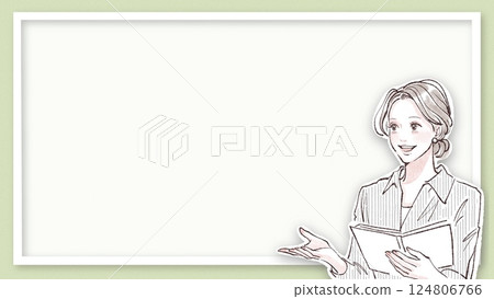 Illustration material of women and girls Illustration material of women and girls 124806766