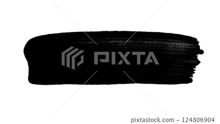 brush stroke isolated on white background 124806904