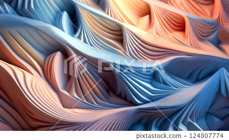 Colorful shading modern geometric background illustration material Wave 124807774