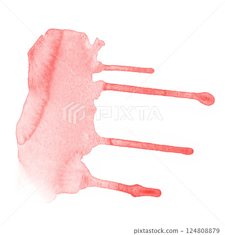 red color lipstick stroke on white red color lipstick stroke on white 124808879