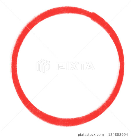 red round frame made from circles red round frame made from circles 124808994