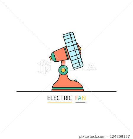 Electric fan. Electric fan. 124809157