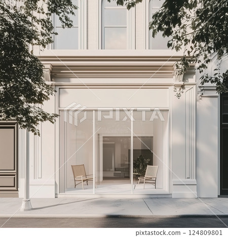 City Street Storefront Mockup, Local Shop Front Facade Template, Small Business Branding Showcase for Designers City Street Storefront Mockup, Local Shop Front Facade Template, Small Business Branding Showcase for Designers 124809801