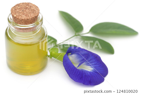 Clitoria ternatea with extract in a bottle Clitoria ternatea with extract in a bottle 124810020