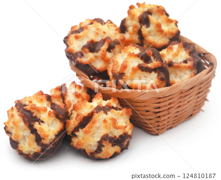 Tasty coconut chocolate cookies Tasty coconut chocolate cookies 124810187