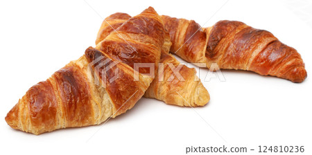 Closeup of tasty croissant 124810236