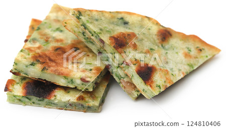 Naan bread with rosemary 124810406