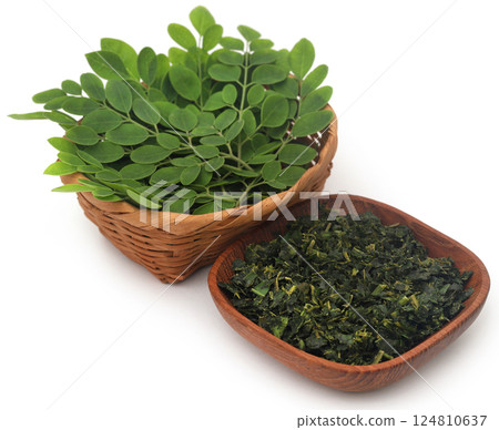 Moringa leaves Moringa leaves 124810637