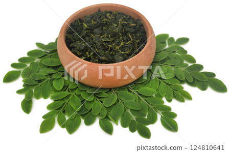 Moringa leaves Moringa leaves 124810641