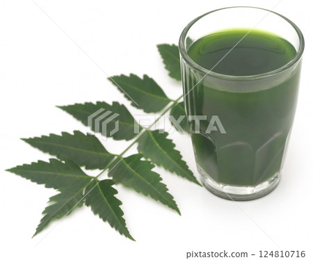 Medicinal neem leaves with extract Medicinal neem leaves with extract 124810716