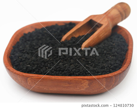 Nigella seeds Nigella seeds 124810730
