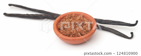 Vanilla pods with brown sugar Vanilla pods with brown sugar 124810900