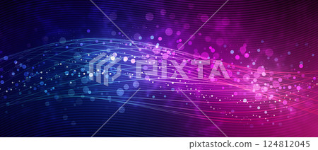 Ultra violet abstract illustration with flowing waves Ultra violet abstract illustration with flowing waves 124812045