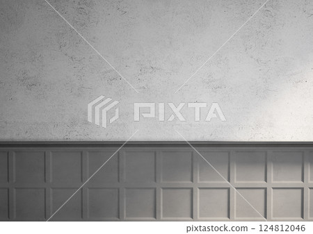 Gray cement wall in modern loft living room. 124812046