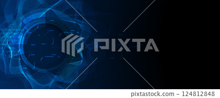 High technology and science background. Abstract internet communications High technology and science background. Abstract internet communications 124812848