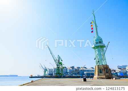 神戶港的春天 舊神戶港號誌站 兵庫縣神戶市 124813175