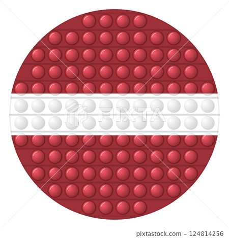 Glass light ball with flag of Latvia. Round sphere, template icon. Latvian national symbol. Glossy realistic ball, 3D vector illustration. Trendy antistress game pop it, simple dimple. Big bubble Glass light ball with flag of Latvia. Round sphere, template icon. Latvian national symbol. Glossy realistic ball, 3D vector illustration. Trendy antistress game pop it, simple dimple. Big bubble 124814256