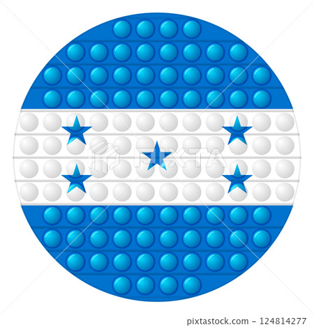 Glass light ball with flag of Honduras. Round sphere, template icon. National symbol. Glossy realistic ball, 3D vector illustration. Trendy antistress game pop it, simple dimple. Big bubble Glass light ball with flag of Honduras. Round sphere, template icon. National symbol. Glossy realistic ball, 3D vector illustration. Trendy antistress game pop it, simple dimple. Big bubble 124814277