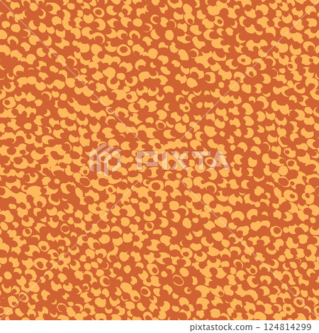 Abstract modern leopard seamless pattern. Animals trendy background. Yellow and brown decorative vector stock illustration for print, card, postcard, fabric, textile. Modern ornament of stylized skin 124814299