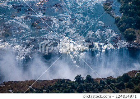 Aerial View of Victoria Falls 124814971