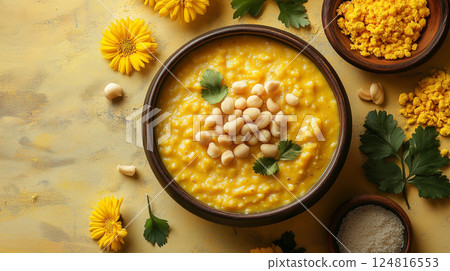 Festive kheer, a tasty Indian treat Basanta Panchami 124816553