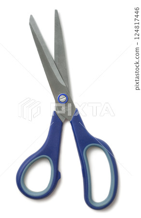 scissors on white background 124817446