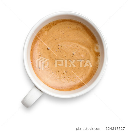 Coffee with foam 124817527